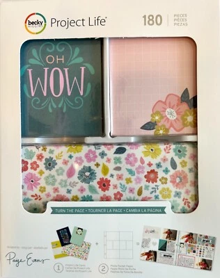 PROJECT LIFE Becky Higgins 180 Pc Turn Page Scrapbooking Cards Junk Journaling