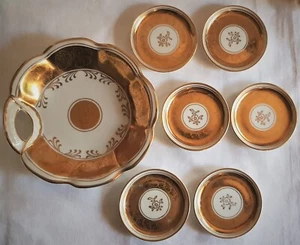 7er-Konfektset Oscar Schlegelmilch, Griffschale & 6 Gebäckschalen, 1930er Jahre - Bild 1 von 7