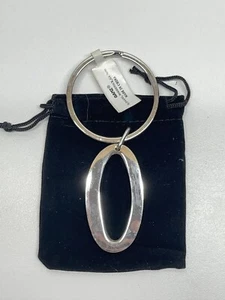 New-Letter O Keychain Silver Tone Metal Ganz Initial Key Ring Fob Free Shipping - Picture 1 of 4