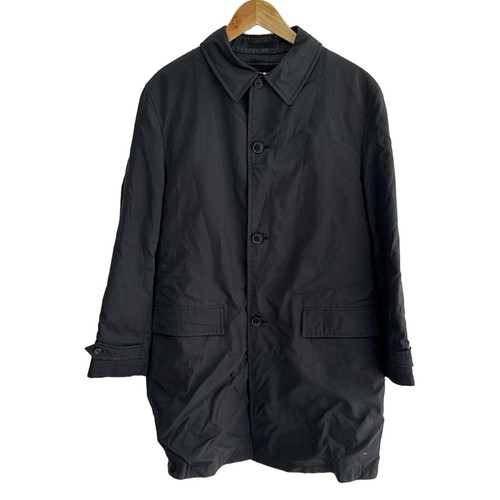 Giacca lunga BURBERRY BLACK LABEL nera taglia L uomo capospalla tinta unita