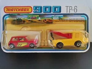 MATCHBOX 900 TP-6 Toe Joe Breakdown Truck & Austin Mini - Foto 1 di 15
