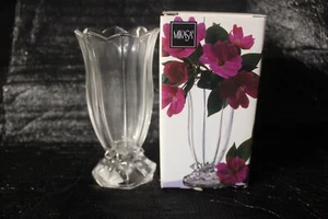 Mikasa Crystal Starlight Vase 5" tulip shape new is original box (14) - Picture 1 of 5