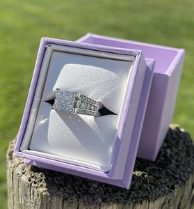 Michael Hill Diamond Dress / Cluster Ring - 1.75ct White Gold with 47 Diamonds - Picture 1 of 11