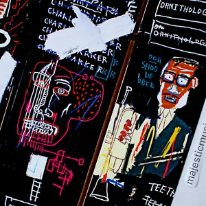 JEAN MICHEL BASQUIAT POSTER CHARLIE PARKER DIZ N BIRD ART PRINT LITHOGRAPH - Picture 1 of 4