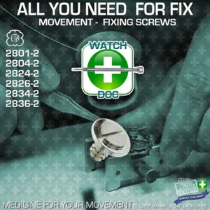 MOVEMENT FIXING SCREWS OIGINAL ETA fit: 2801,  2804, 2824,  2826, 2834, 2836 - Picture 1 of 6