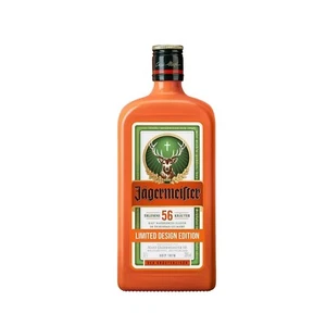 ORANGE Bottle JAGERMEISTER 700ml - LIMITED EDITION, GERMANY - EMPTY GLASS BOTTLE - Picture 1 of 2