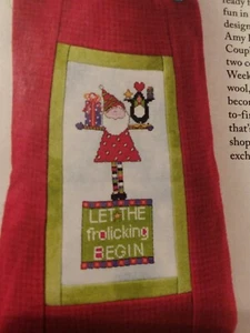 Weihnachten tummelnder Weihnachtsmann Magazin Kreuzstich MUSTER.  (A) - Bild 1 von 1