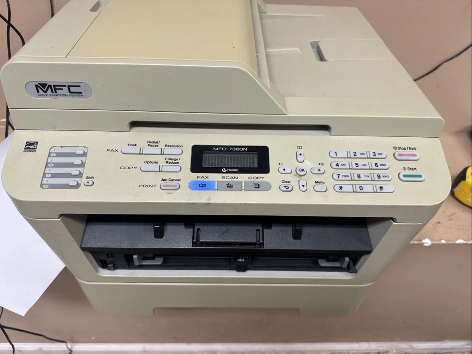 Brother MFC-7360N All In One Monochrome Laser Printer Copy Fax Scan Read - Image 1 of 4