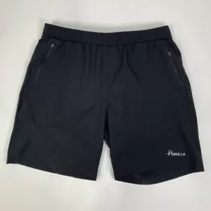Pudolla Running Shorts Zip Pockets Athletic Training Black XL - Picture 1 of 10