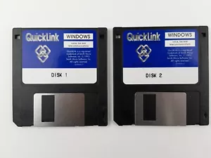 QuickLink for Windows 3.5 Floppy Disks 2 Disc Set 1993 - Picture 1 of 3