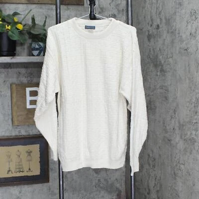 takeout Womens Knit Vintage Oversized USA Made Sweater 16658655d93f12 Ivory L - Image 1 of 4