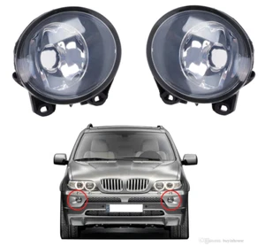 Pair Msport foglamps foglights fogs fog lamps lights BMW X5 E53 03-06 - Picture 1 of 1