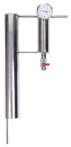 Condensador de destilación de acero inoxidable 45 cm + colono y termómetro - enfriador - Imagen 1 de 5