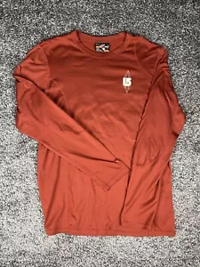 Burton Snowboards Vintage Burnt Orange Performance Shirt Men’s XL Y2k 90s M - Picture 1 of 8