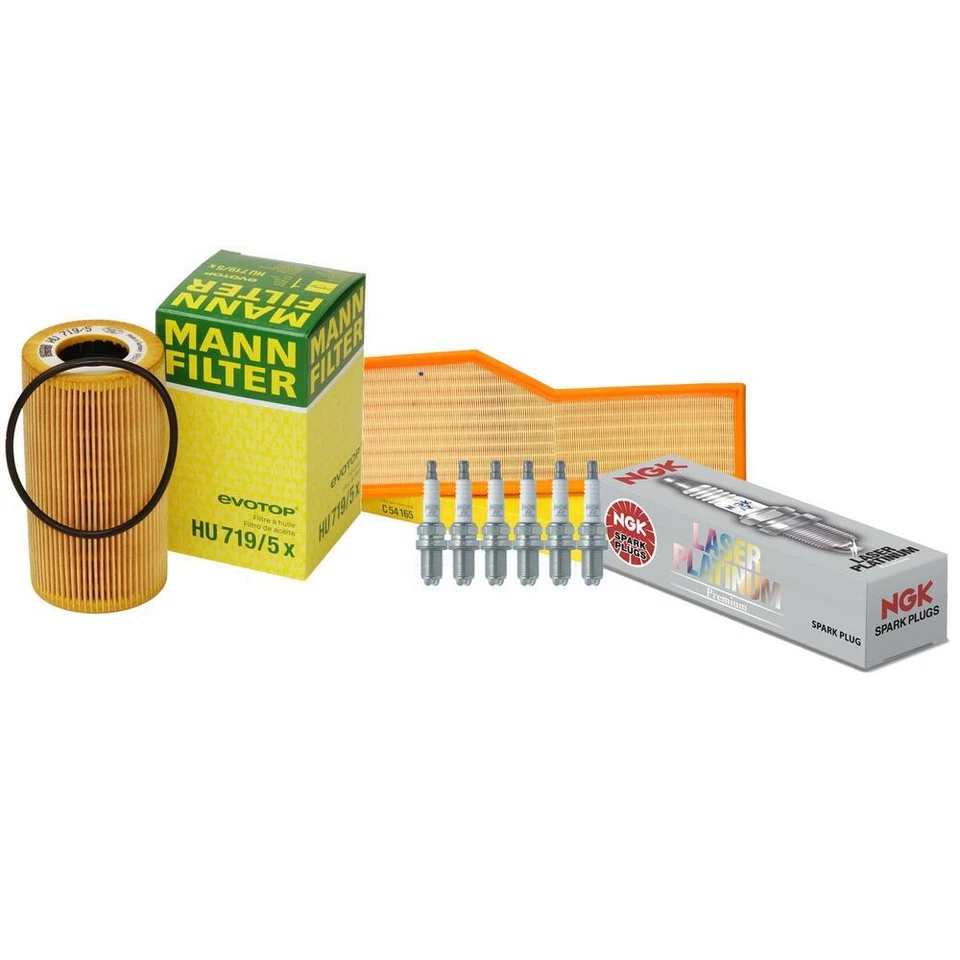 Kit de puesta a punto de encendido con filtros y bujías Mann NGK para Porsche 911 03-08 Foto 1 de 1