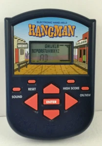 Hangman Juego Electrónico Portátil Milton Bradley 1995 De Colección Probado y Funciona - Imagen 1 de 4