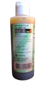 BD CareFusion Scrub Care 10% Povidone-Iodine Antiseptic Paint 4 fl oz (118mL) - Picture 1 of 3