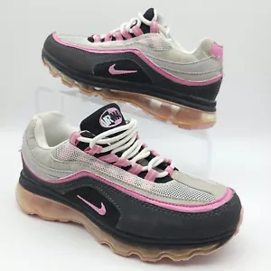 NIKE AIR MAX 24-7 CLUB Pink Grey Charcoal WOMEN SNEAKERS Size 5.5 - Picture 1 of 9