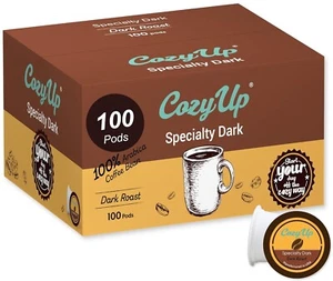 Cozy Up Specialty Dark Blend Coffee, Single Serve Keurig K-Cup Pods (100 Count) - Picture 1 of 9