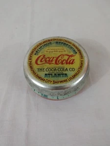 COCA-COLA HOME OFFICE ATLANTA CIRCLE TIN SIGN - LISTS OTHER BOTTLING PLANTS - Picture 1 of 3