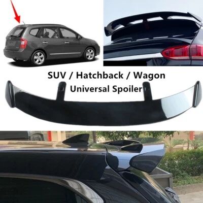 Universal Fit For Kia Rondo 2007-2010 Tailgate Roof Spoiler Roofline Wing Black Foto 1 de 4