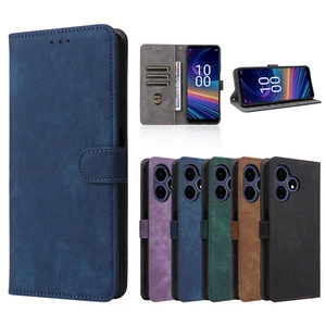 RFID Blocking Flip Wallet leather Case For Boost Mobile Celero 5G + / Plus 2024 - Picture 1 of 21