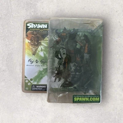 Figura Spawn Realidades Alternativas Alien Spawn 2 - Sellada - 2002 - Verde Foto 1 de 2