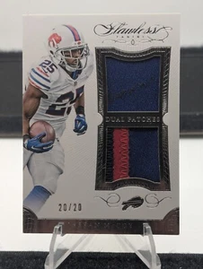 LeSean McCoy: 2015 Panini Flawless, DUAL WORN PATCHES,#DP-LM, 20/20 BOOKEND NM - Picture 1 of 2