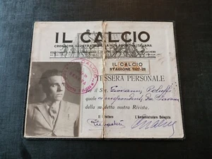 Calcio Tessera Football Foot Ball Club Giornale "Il Calcio" 1927/28 - Foto 1 di 2