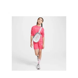 New NIKE GIRLS' SPORTSWEAR CLUB FLEECE 5" FRENCH PINK TERRY SHORTS$35.00 - Picture 1 of 12