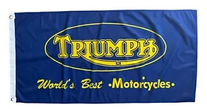 Triumph Flag Collectable Mancave Motorcycles Banner 120 x 60cm - Picture 1 of 4