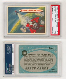 1958 Space Cards #18 England UK A&BC = PSA 7 = Outer Space - Picture 1 of 1