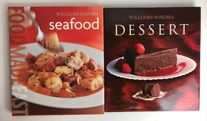 2 Williams-Sonoma: Seafood & Dessert Food Made Fast by Jay Harlow HB - Foto 1 di 13
