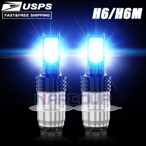 2 Ice Blue Hi-Low LED headlight bulbs for 2023-2024 YAMAHA RAPTOR 700R SE ATV - Bild 1 von 12