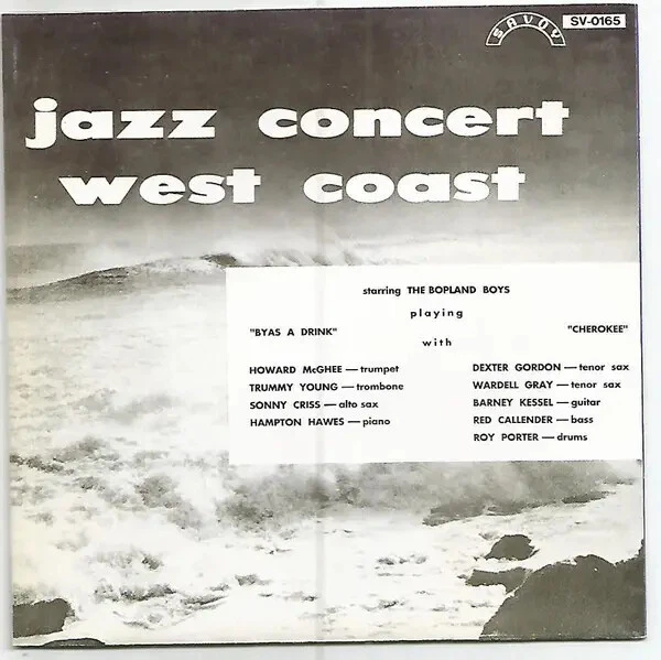 CD The Bopland Boys Jazz West Coast Live (Hollywood Jazz Vol.2) Savoy - Bild 1 von 1