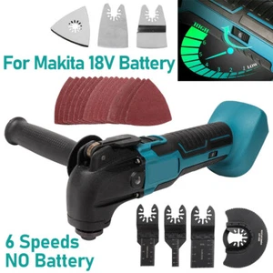 For Makita 18V Li-ion Cordless Oscillating Multi Tool 6 SPEED with Accessories - Picture 1 of 16
