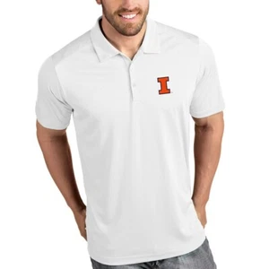 Neu mit Etikett Antigua Herren weiß Illinois Fighting Illini Ära Polo Größe Medium - Bild 1 von 2