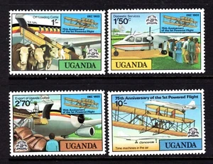 Uganda 211-214, MNH, 75º año del 1er Vuelo Motorizado, Concorde 1978.  x45490 - Imagen 1 de 1