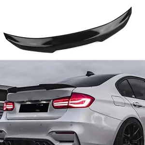 Car Rear Trunk Spoiler Wing Kit For BMW F30 M3 3 Series PSM 2012-2021 2013 Black - Foto 1 di 9