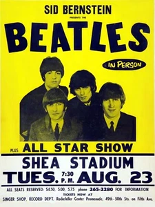 The Beatles at The Shea Staduin New York - Poster cm. 30 x 40 - Bild 1 von 4