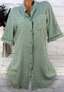 Italy Tunika Kleid Bluse Shirt Top Hemd Longbluse Lagenlook  Damen XL 42 44 46 - Bild 1 von 5