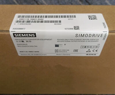 6SN1118-1NK01-0AA2 NEW SIEMENS 6SN1 118-1NK01-0AA2 SIMODRIVE 611 U BLOCK MODULE - Image 1 of 3