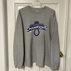 Super Bowl XLI 2007 Indianapolis Colts Crew Neck Men’s Size 2XL Vintage Reebok - Picture 1 of 6