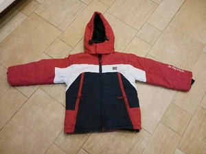 Ski-Jacke Kinderjacke, Schneejacke für Mädchen , Gr. 128/134, rot-schwarz-weiß - Bild 1 von 6