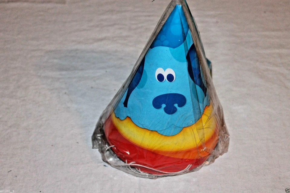 AMERICAN GREETINGS NEW IN PACKAGE BLUES CLUES RED 8 HATS PARTY SUPPLIES