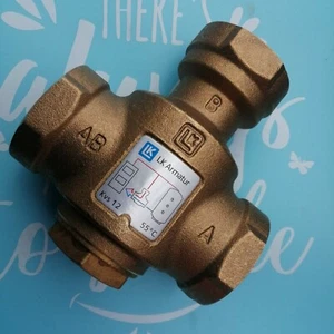 LK 823 THERMOVAR VALVOLA ANTICONDENSA Ø 1" 1/4" 55 °C TERMOSTATICA TRE VIE FEM. - Foto 1 di 1