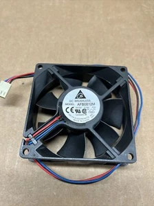 Delta AFB0812M -F00 80mm x 25mm DC Brushless Cooler Cooling Fan 12V 0.18A 3Pin - Picture 1 of 3