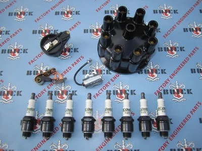 Комплект для настройки зажигания 1953 1954 1955 1956 Buick V-8 со свечами зажигания Delco - Изображение 1 из 4