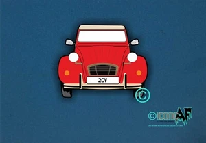 2CV Vinyl Car Sticker Red - Laptop - MacBook - Window - Water bottle - Phone - Picture 1 of 2