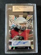 2022 Leaf Valiant Cameron Rising Crystal Black 1/1 PROOF AUTO